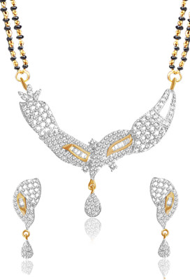 81% OFF on American Diamond Beautiful Copper Jewel Set Silver, Gold 81% OFF on American Diamond Beautiful Copper Jewel Set Silver, Gold