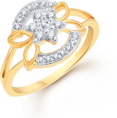75% OFF on VK Jewels Alloy 18K Yellow Gold Plated Ring