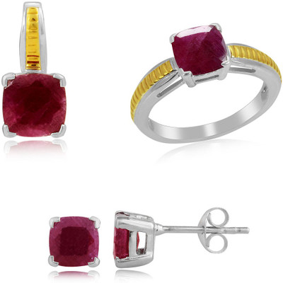 30% OFF on RosesNRibbons Framed Gem Sterling Silver Jewel Set Silver, Gold