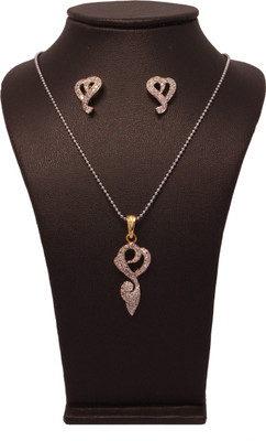 69% OFF on Vendee Fashion Shining Brass Jewel Set Gold, Silver