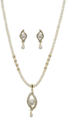 50% OFF on Abhushan Oval Shape Alloy Jewel Set Silver 50% OFF on Abhushan Oval Shape Alloy Jewel Set Silver