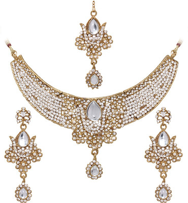 70% OFF on Vendee Fashion Sea Of Gold Zinc Jewel Set Gold