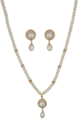 50% OFF on Abhushan Gifting Alloy Jewel Set White