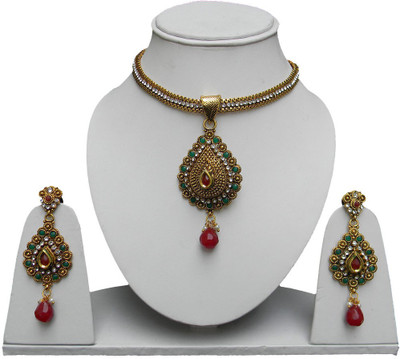 53% OFF on Swaraj Antraa Alloy Jewel Set Gold