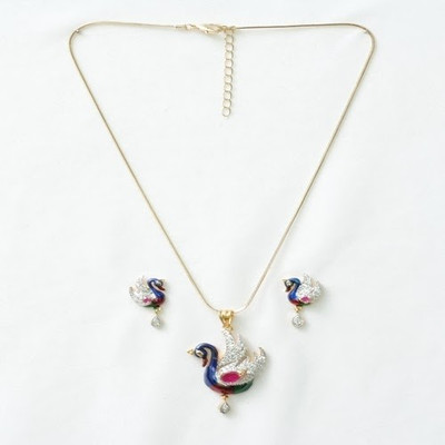 Pretty Women Alloy Jewel Set Blue Pretty Women Alloy Jewel Set Blue