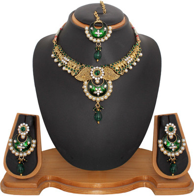 60% OFF on Vendee Fashion Latest Indian Alloy Jewel Set Green 60% OFF on Vendee Fashion Latest Indian Alloy Jewel Set Green
