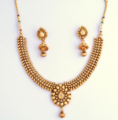 10% OFF on Alankruthi Copper Jewel Set Gold 10% OFF on Alankruthi Copper Jewel Set Gold