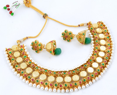 Buy Alankruthi Copper Jewel Set: Jewellery Set