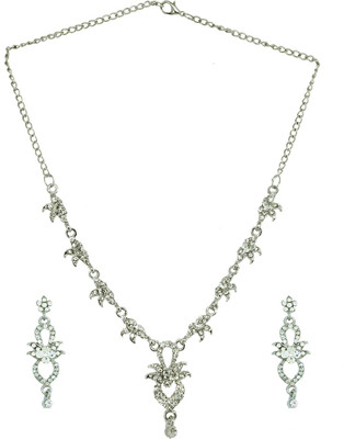57% OFF on Suvini Shining Light Weight Alloy Jewel Set Silver
