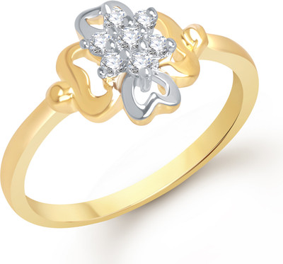 VK Jewels Alloy Cubic Zirconia 18K Yellow Gold Plated Ring VK Jewels Alloy Cubic Zirconia 18K Yellow Gold Plated Ring