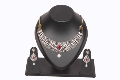 43% OFF on Jewellerywale American Diamond Alloy Jewel Set Gold 43% OFF on Jewellerywale American Diamond Alloy Jewel Set Gold