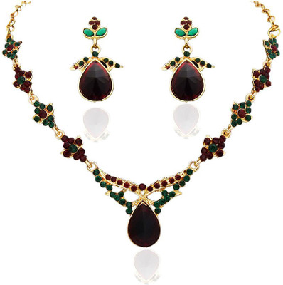 50% OFF on 14Fashions 1100301 Alloy Jewel Set Maroon