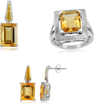 31% OFF on RosesNRibbons Gleam of Dawn Sterling Silver Jewel Set Silver, Gold