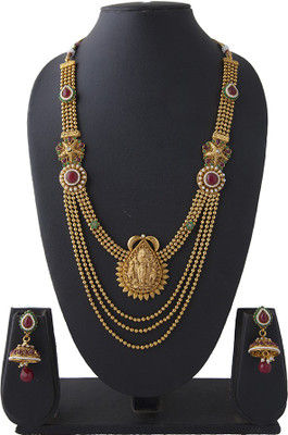 61% OFF on Aaina Necklace Fashion Copper Jewel Set Multicolor