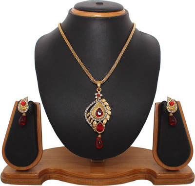 70% OFF on Vendee Fashion Latest Collection Zinc Jewel Set Orange