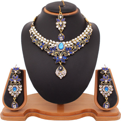 69% OFF on Vendee Fashion Classy Alloy Jewel Set Blue
