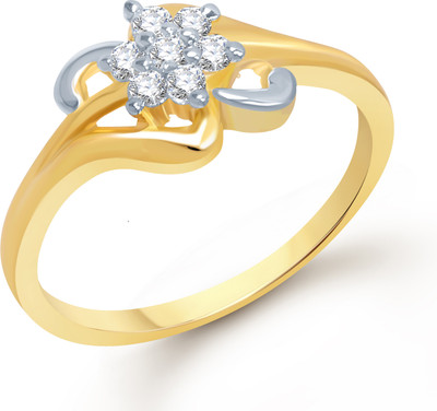 65% OFF on VK Jewels VK Jewels Eloquent Gold and Rhodium Plated Ring Alloy Cubic Zirconia 18K Yellow Gold Plated Ring