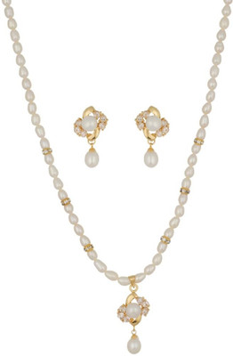 50% OFF on Abhushan Round Shape Heart Symbol Alloy Jewel Set White 50% OFF on Abhushan Round Shape Heart Symbol Alloy Jewel Set White