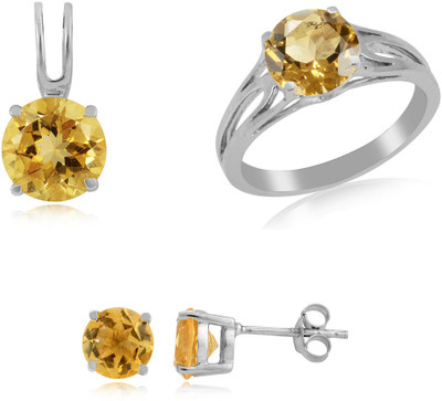 31% OFF on RosesNRibbons Elegant Embellishment Sterling Silver Jewel Set Silver