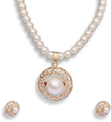 59% OFF on Natraj Arts Alloy Jewel Set White, Gold