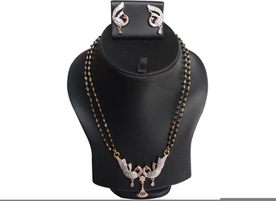 68% OFF on Yamiarts AD Stone Peacock Alloy Jewel Set Gold, Silver 68% OFF on Yamiarts AD Stone Peacock Alloy Jewel Set Gold, Silver