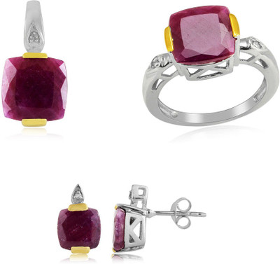 34% OFF on RosesNRibbons Scarlet Charm Sterling Silver Jewel Set Silver, Gold