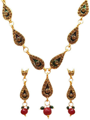 57% OFF on 14Fashions 1100815 Alloy Jewel Set Maroon, Green