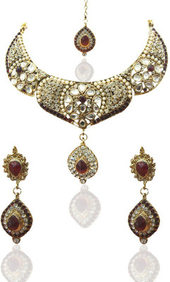 50% OFF on Kriaa 1100622 Alloy Jewel Set Red 50% OFF on Kriaa 1100622 Alloy Jewel Set Red