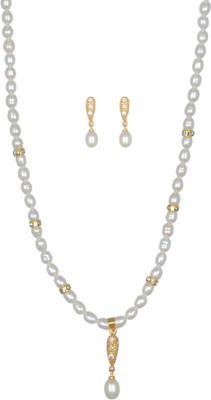 42% OFF on Hyderabadi Abhushan Alloy Jewel Set White