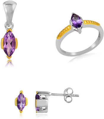 29% OFF on RosesNRibbons Purple Myst Sterling Silver Jewel Set Silver, Gold