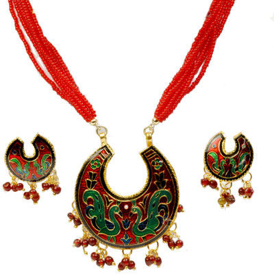 59% OFF on Little India Brass Jewel Set