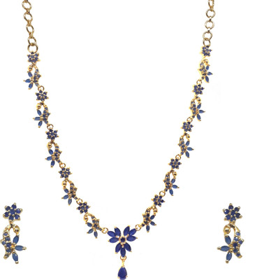 33% OFF on Sthrielite Unbelievable Bule Design Alloy Jewel Set Blue 33% OFF on Sthrielite Unbelievable Bule Design Alloy Jewel Set Blue