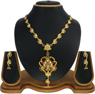 69% OFF on Vendee Fashion Awesome Designer Brass Jewel Set