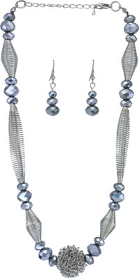 69% OFF on Vendee Fashion Alloy Jewel Set Silver