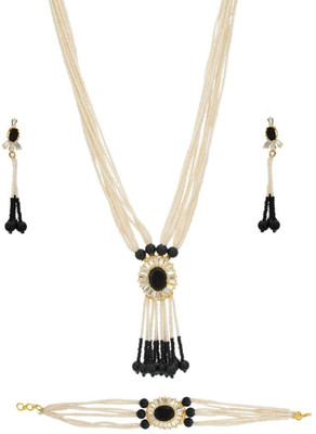 36% OFF on Abhushan Small Pearl Alloy Jewel Set Silver 36% OFF on Abhushan Small Pearl Alloy Jewel Set Silver