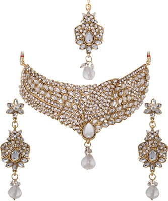 69% OFF on Vendee Fashion Choker Enrusted Zinc Jewel Set Gold 69% OFF on Vendee Fashion Choker Enrusted Zinc Jewel Set Gold