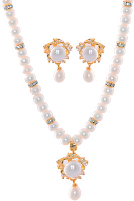 52% OFF on Hyderabadi Abhushan Alloy Jewel Set White
