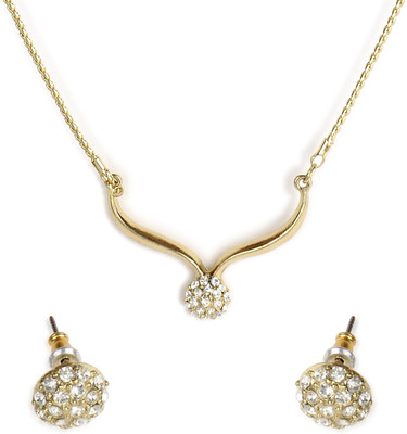 69% OFF on Ethnic Jewels Stylish Sleek Alloy Jewel Set Gold