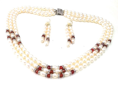 49% OFF on Sri Kapi Pearls Alloy Jewel Set