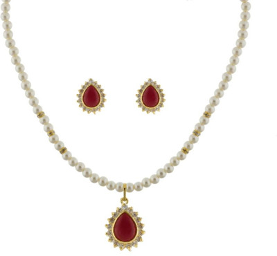 50% OFF on Abhushan Gold Plated Alloy Jewel Set White 50% OFF on Abhushan Gold Plated Alloy Jewel Set White