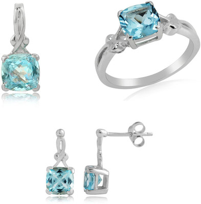 31% OFF on RosesNRibbons Ocean's Heart Sterling Silver Jewel Set Silver