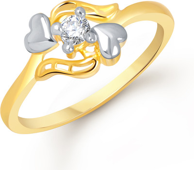 VK Jewels Alloy Cubic Zirconia 18K Yellow Gold Plated Ring VK Jewels Alloy Cubic Zirconia 18K Yellow Gold Plated Ring