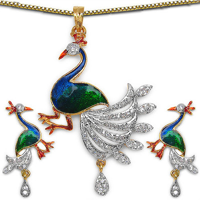 55% OFF on Johareez Brass Jewel Set Multicolor