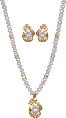 42% OFF on Hyderabadi Abhushan Alloy Jewel Set White