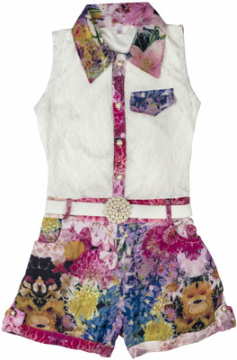 41% OFF on Hunny Bunny Floral Print Girl's Jumpsuit 41% OFF on Hunny Bunny Floral Print Girl's Jumpsuit