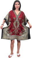 Indiatrendzs Printed Polyester Women's Kaftan