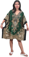 Indiatrendzs Printed Polyester Women's Kaftan