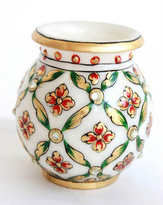 37% OFF on Craft International Handmade Marble Kalash Gold Painted Marble Kalash 37% OFF on Craft International Handmade Marble Kalash Gold Painted Marble Kalash