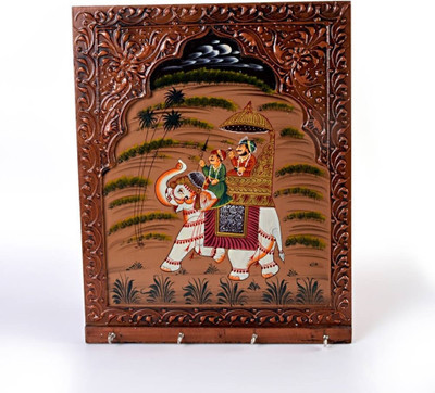 Home India Wooden Key Holder Home India Wooden Key Holder