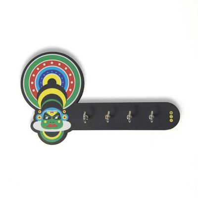 Mad(e) in India Kathakali Wooden Key Holder Mad(e) in India Kathakali Wooden Key Holder